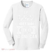 If Papaw Can't Fix It No One Can Grandpa Kids Long Sleeve Shirt thumb 0