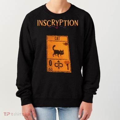 Inscryption Psychological Cat Card Game Halloween Scary Women's Sweatshirt