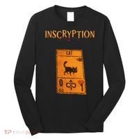 Inscryption Psychological Cat Card Game Halloween Scary Long Sleeve Shirt thumb 0