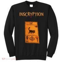 Inscryption Psychological Cat Card Game Halloween Scary Sweatshirt thumb 0