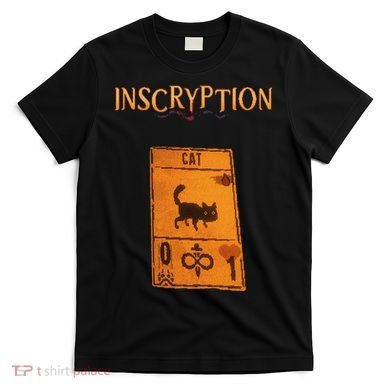 Inscryption Psychological Cat Card Game Halloween Scary T-Shirt