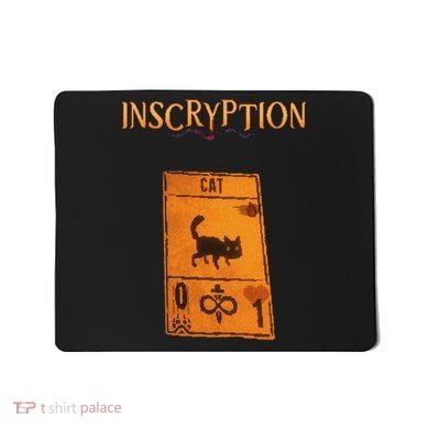 Inscryption Psychological Cat Card Game Halloween Scary Mousepad