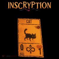 Inscryption Psychological Cat Card Game Halloween Scary Mousepad thumb 1