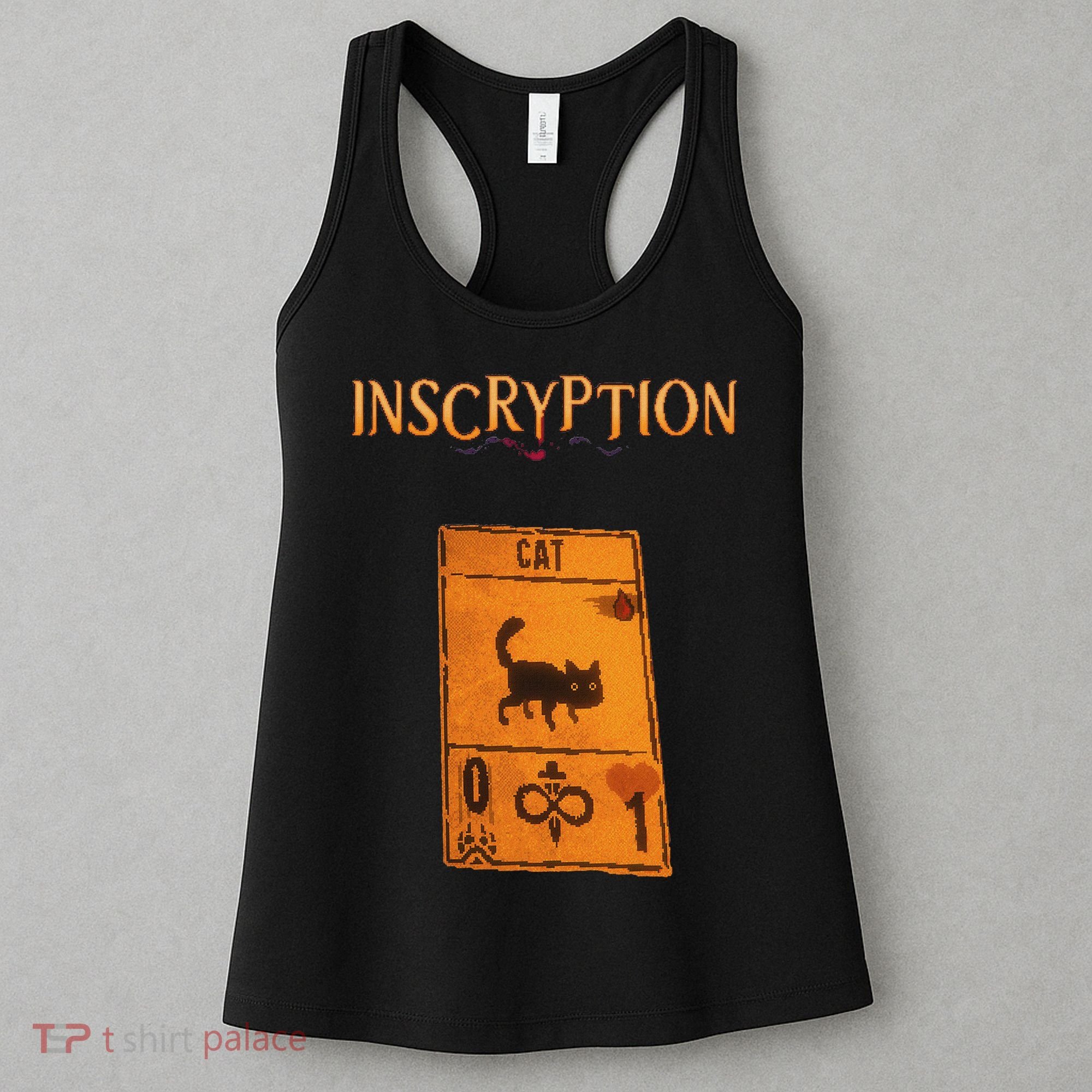 Inscryption Psychological Cat Card Game Halloween Scary Women's Tank Top
