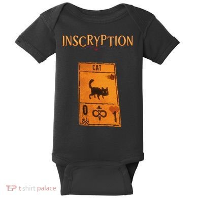 Inscryption Psychological Cat Card Game Halloween Scary Baby Bodysuit