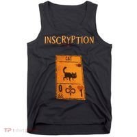 Inscryption Psychological Cat Card Game Halloween Scary Tank Top thumb 0