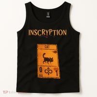 Inscryption Psychological Cat Card Game Halloween Scary Tank Top thumb 2