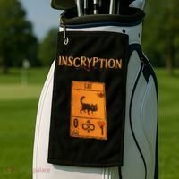 Inscryption Psychological Cat Card Game Halloween Scary Golf Towel thumb 2