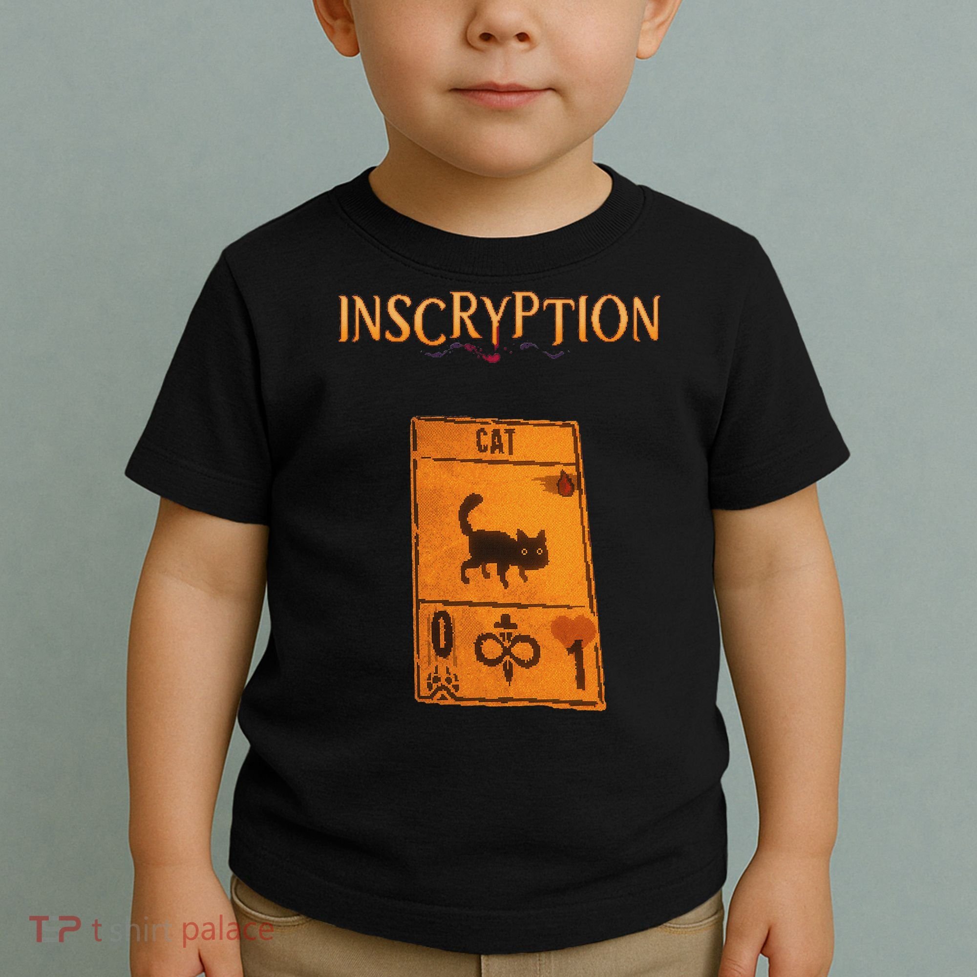 Inscryption Psychological Cat Card Game Halloween Scary Toddler T-Shirt