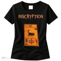 Inscryption Psychological Cat Card Game Halloween Scary Women's T-Shirt thumb 0