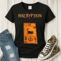 Inscryption Psychological Cat Card Game Halloween Scary Women's T-Shirt thumb 3