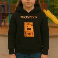 Inscryption Psychological Cat Card Game Halloween Scary Kids Hoodie thumb 3