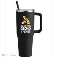 I Promise Crested Gecko Owner Just One More Crested Gecko 40oz Vacuum Insulated Stainless Steel Travel Tumbler thumb 0