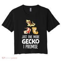 I Promise Crested Gecko Owner Just One More Crested Gecko Women's Crop Top Tee thumb 0