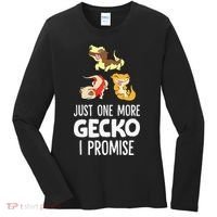 I Promise Crested Gecko Owner Just One More Crested Gecko Women's Long Sleeve Shirt thumb 0