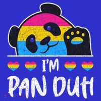 Im Pan Duh Cute Animal Panda Pansexual Flag Queer Pansexual Cute Gift Women's Tank Top thumb 5