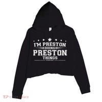 Im Preston Doing Preston Things Crop Fleece Hoodie thumb 0