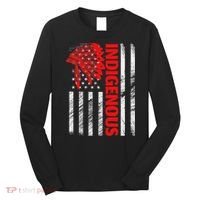 Indigenous Peoples Day Distressed Headdress Usa Flag Long Sleeve Shirt thumb 0