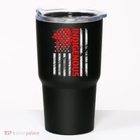 Indigenous Peoples Day Distressed Headdress Usa Flag Tumbler thumb 0