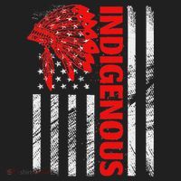 Indigenous Peoples Day Distressed Headdress Usa Flag Tumbler thumb 3