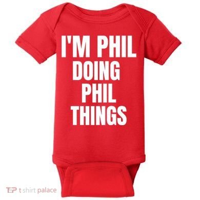 IM Phil Doing Phil Things Baby Bodysuit