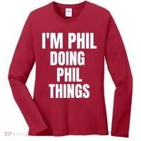 IM Phil Doing Phil Things Women's Long Sleeve Shirt thumb 0