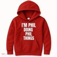 IM Phil Doing Phil Things Kids Hoodie thumb 0