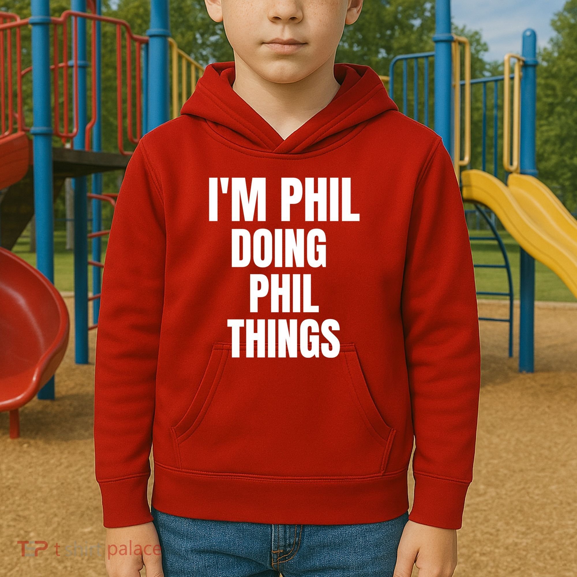IM Phil Doing Phil Things Kids Hoodie