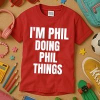 IM Phil Doing Phil Things Kids T-Shirt thumb 3