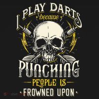 I Play Darts Because Punching People Is Frowned Upon Polo thumb 3