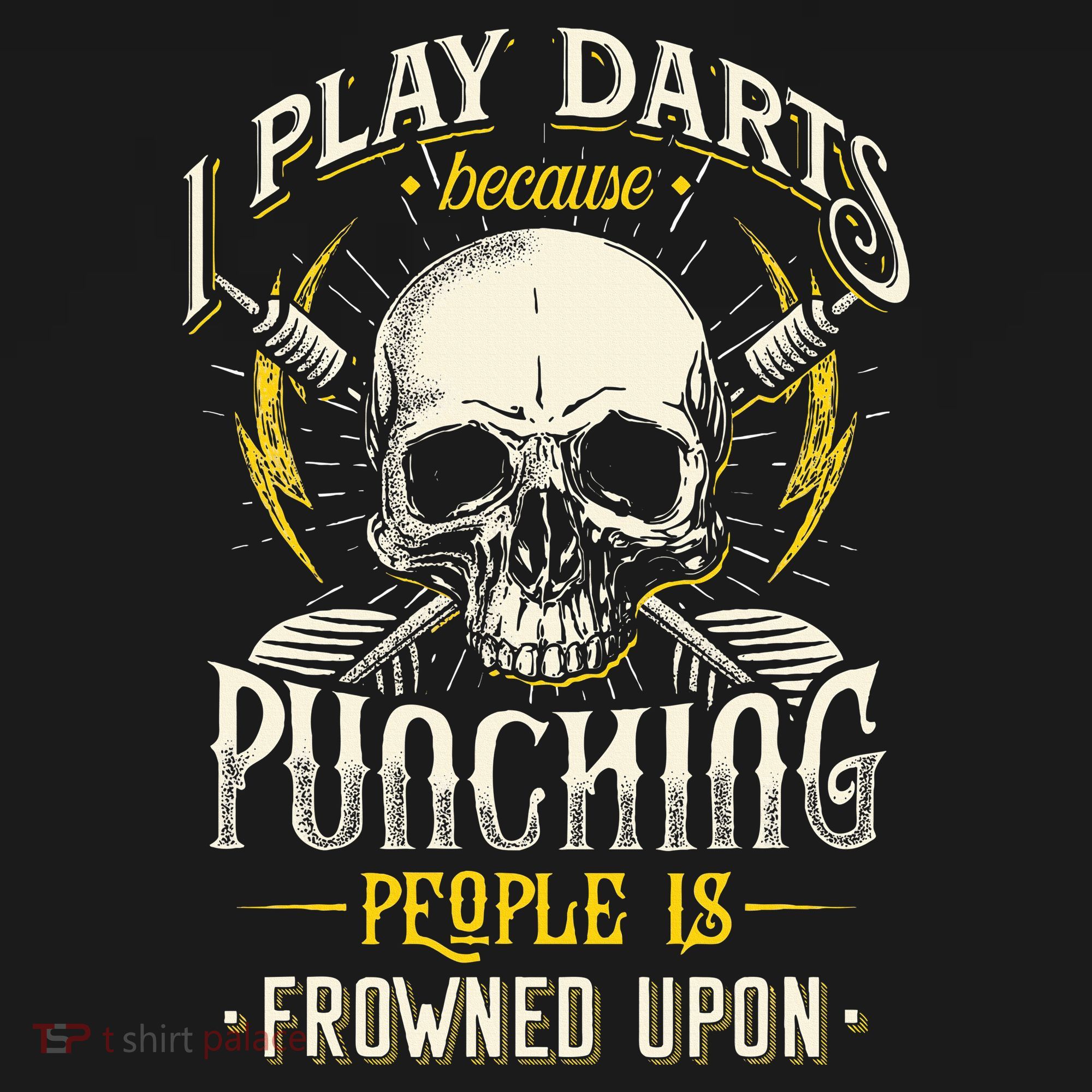 I Play Darts Because Punching People Is Frowned Upon Women's Hoodie