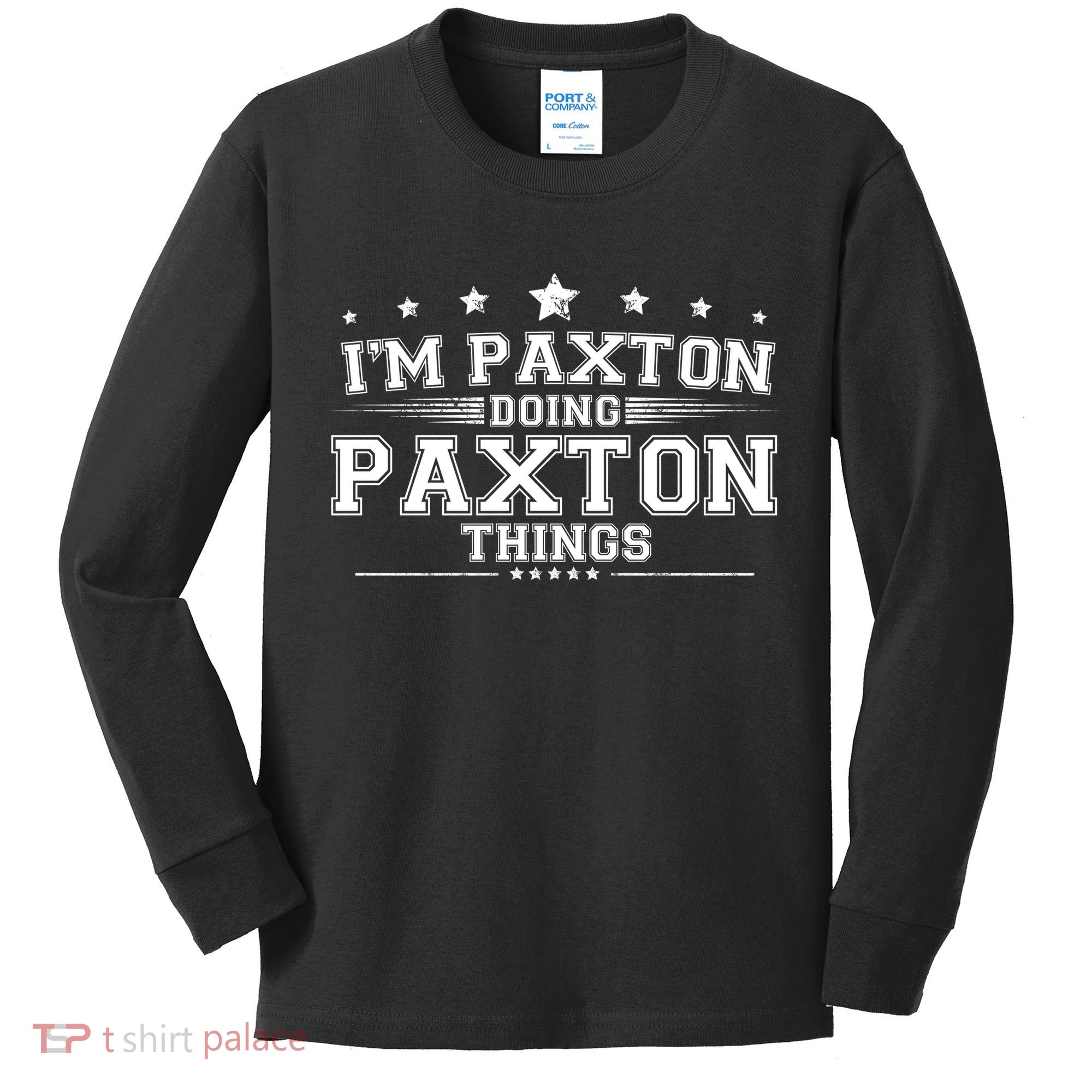 Im Paxton Doing Paxton Things Kids Long Sleeve Shirt