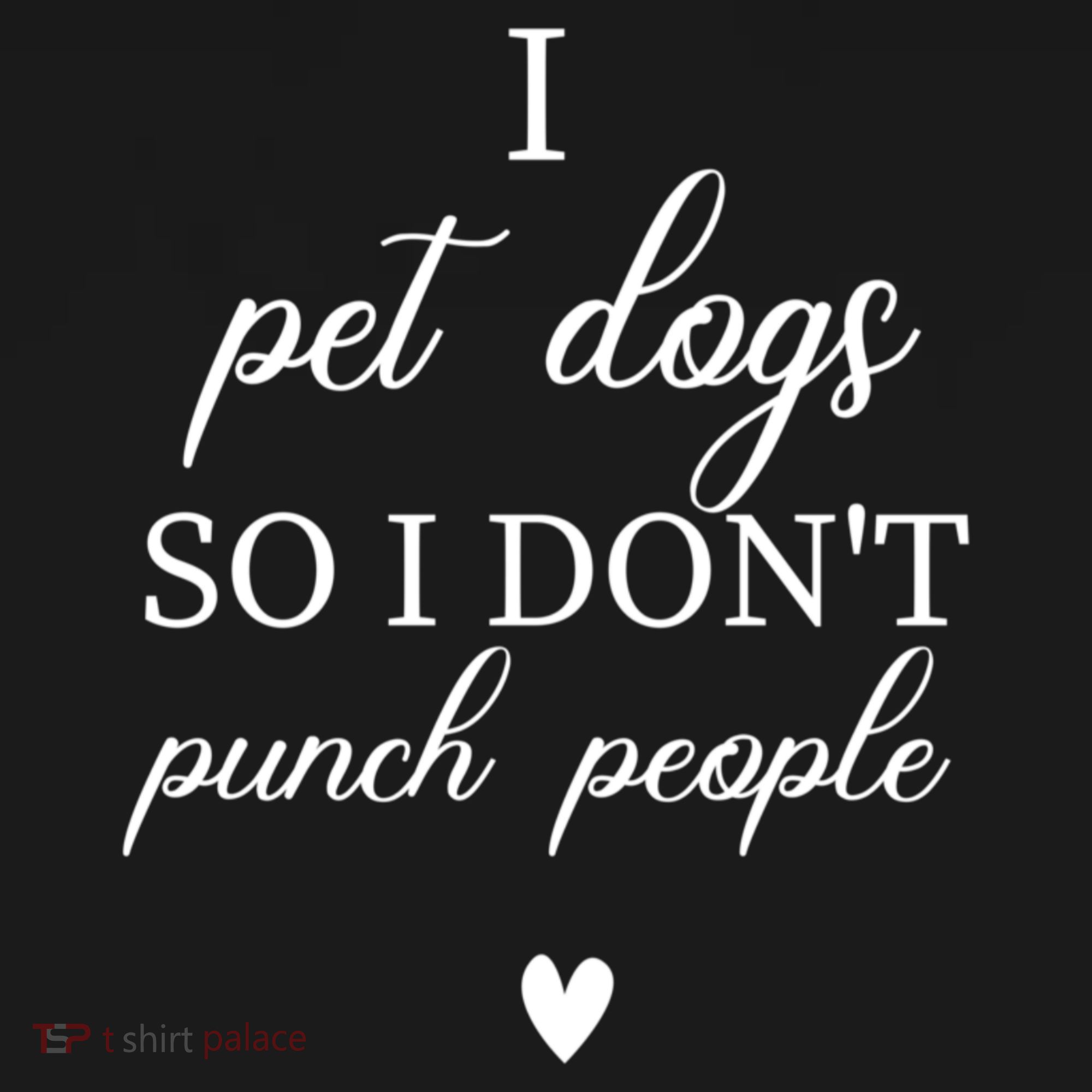 I Pet Dogs So I DonT Punch People Funny Dog Lover Polo