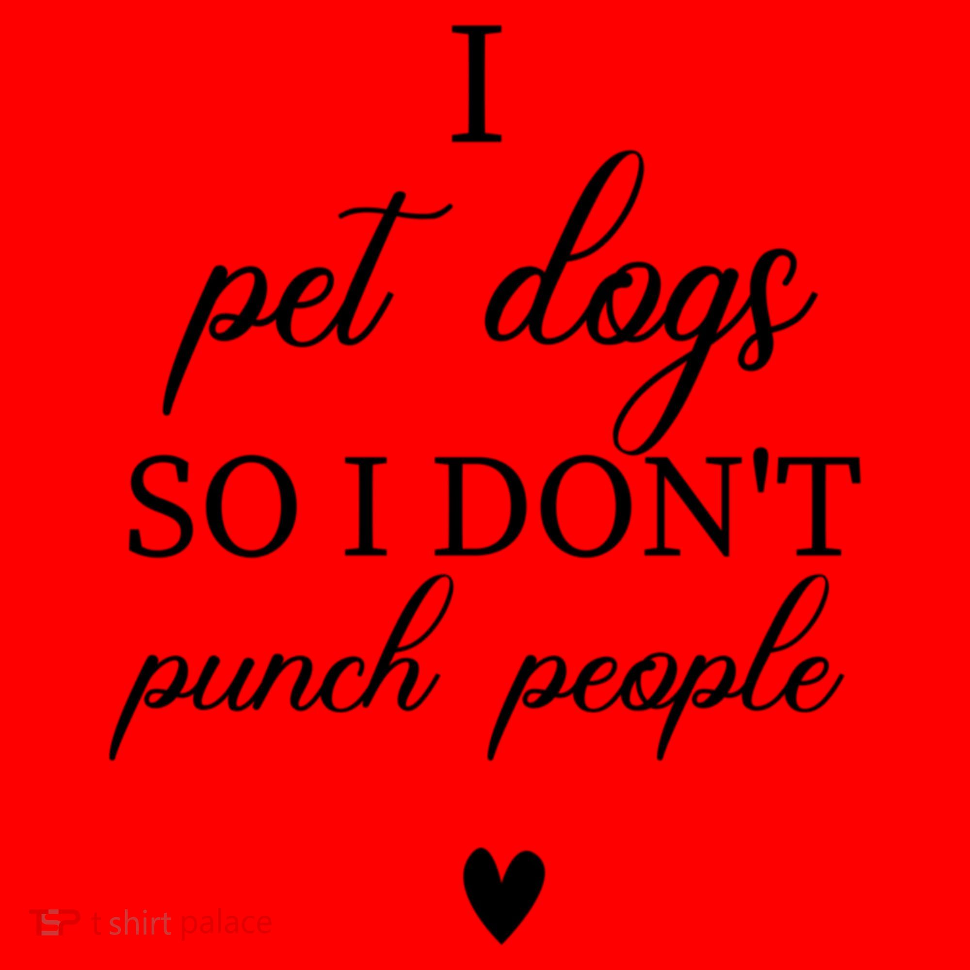 I Pet Dogs So I DonT Punch People Funny Dog Lover Santa Hat