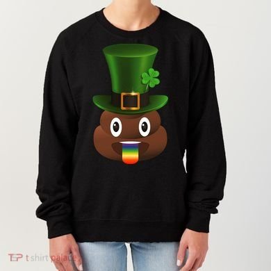 Leprechaun Poop Emoji Women's Sweatshirt
