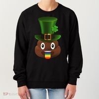 Leprechaun Poop Emoji Women's Sweatshirt thumb 0