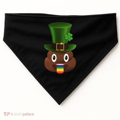 Leprechaun Poop Emoji USA-Made Doggie Bandana