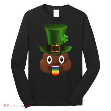 Leprechaun Poop Emoji Long Sleeve Shirt