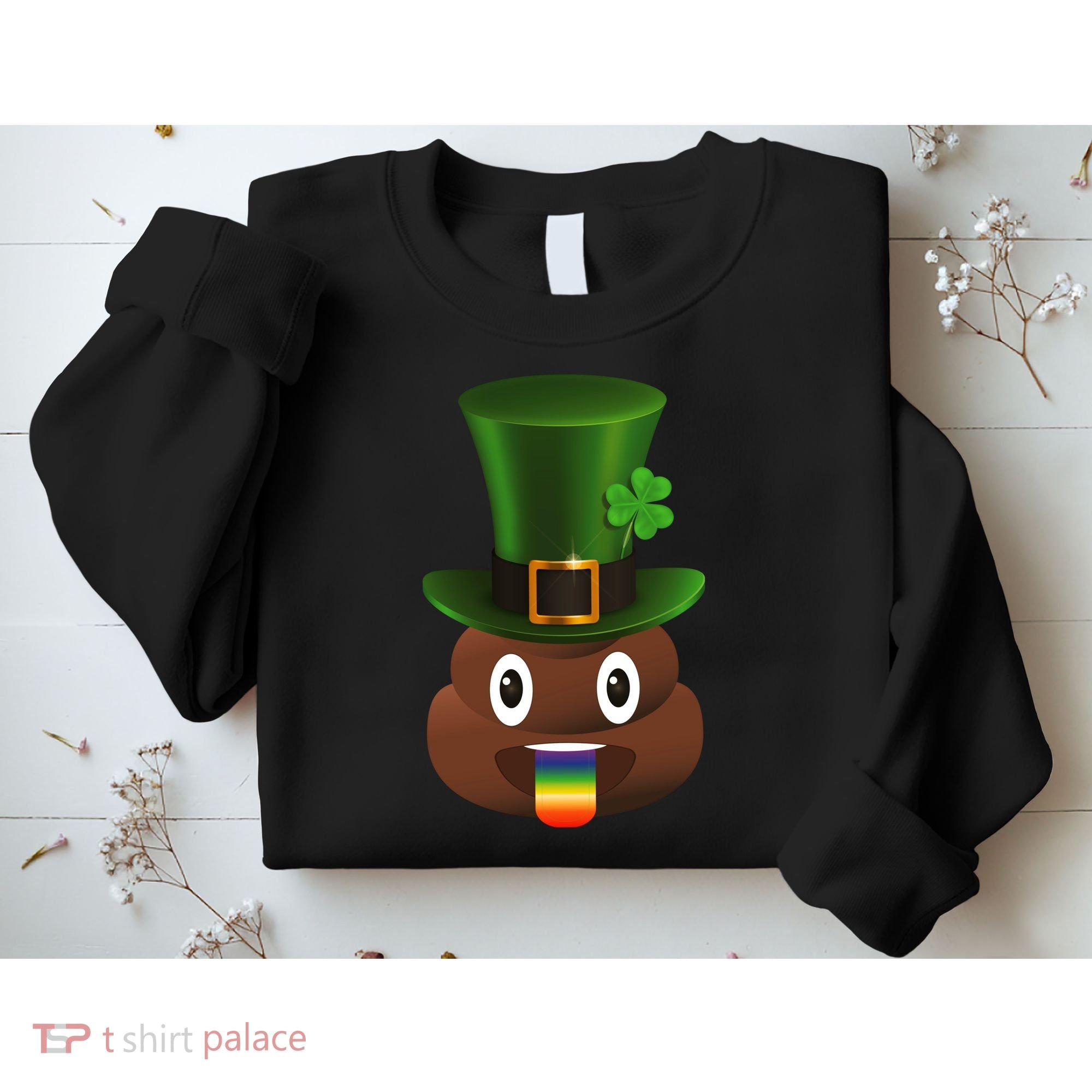 Leprechaun Poop Emoji Sweatshirt
