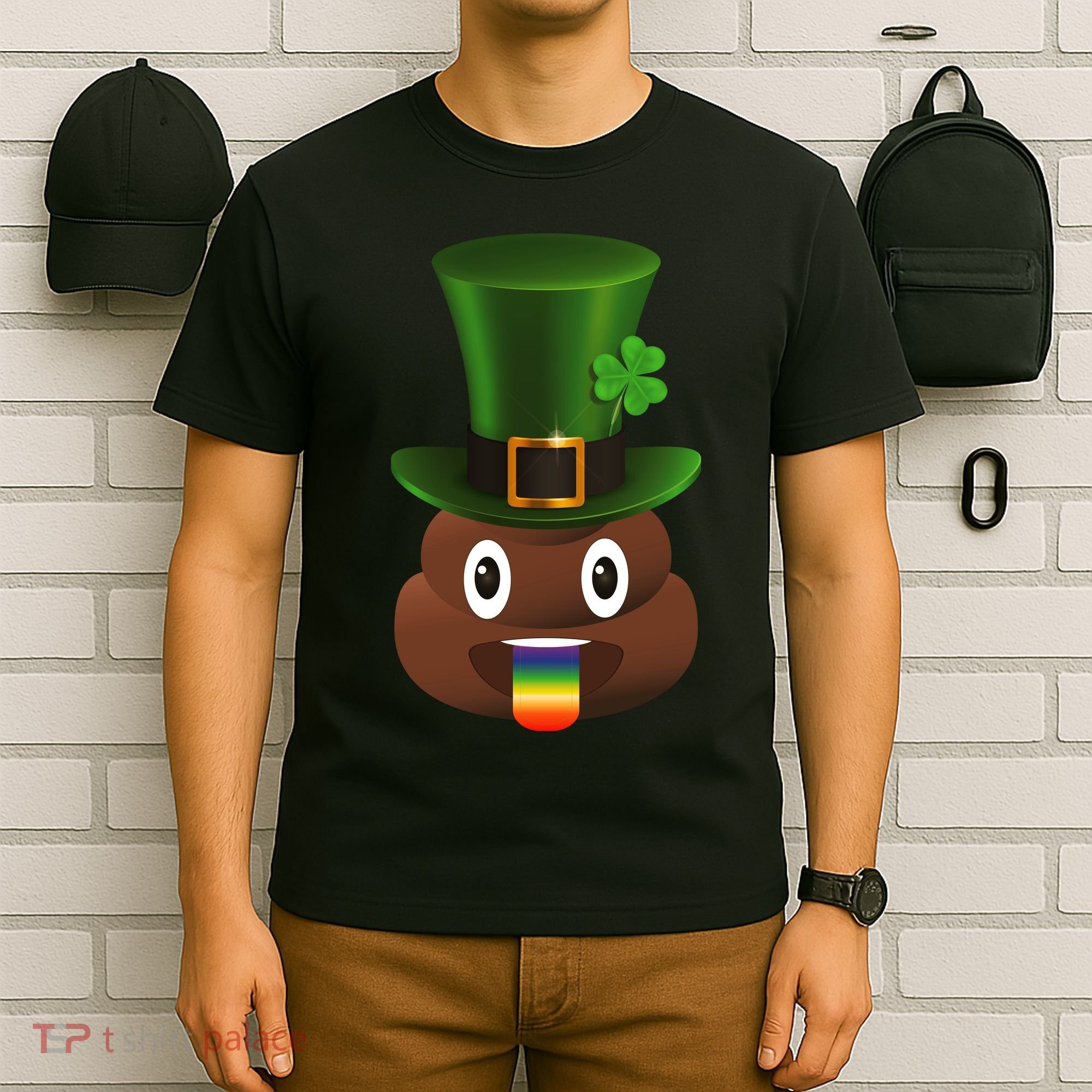 Leprechaun Poop Emoji T-Shirt