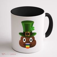 Leprechaun Poop Emoji Coffee Mug thumb 1