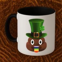 Leprechaun Poop Emoji Coffee Mug thumb 2