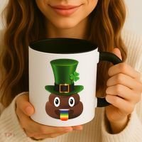Leprechaun Poop Emoji Coffee Mug thumb 3