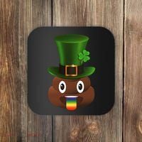 Leprechaun Poop Emoji Coaster thumb 0