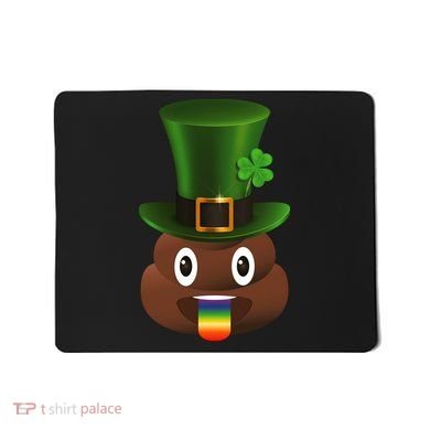 Leprechaun Poop Emoji Mousepad