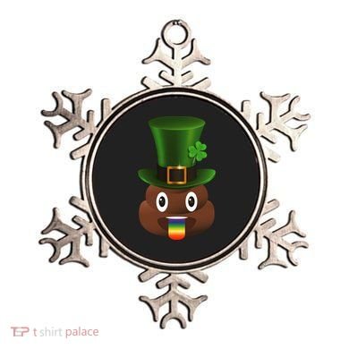 Leprechaun Poop Emoji Ornament