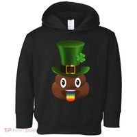 Leprechaun Poop Emoji Toddler Hoodie thumb 0