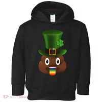 Leprechaun Poop Emoji Toddler Hoodie thumb 0