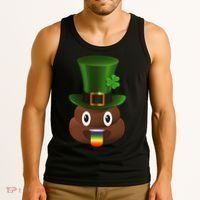 Leprechaun Poop Emoji Tank Top thumb 3