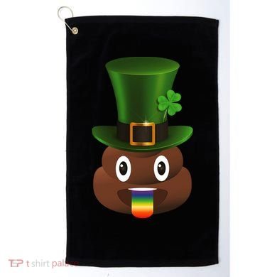 Leprechaun Poop Emoji Golf Towel